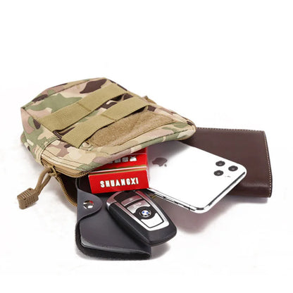 Outdoor Mini Medical Molle Waist Bag Tactical Pouch Camping Hunting Coin Pouch Belt Pouch Survival Tool First Aid Storage Pack
