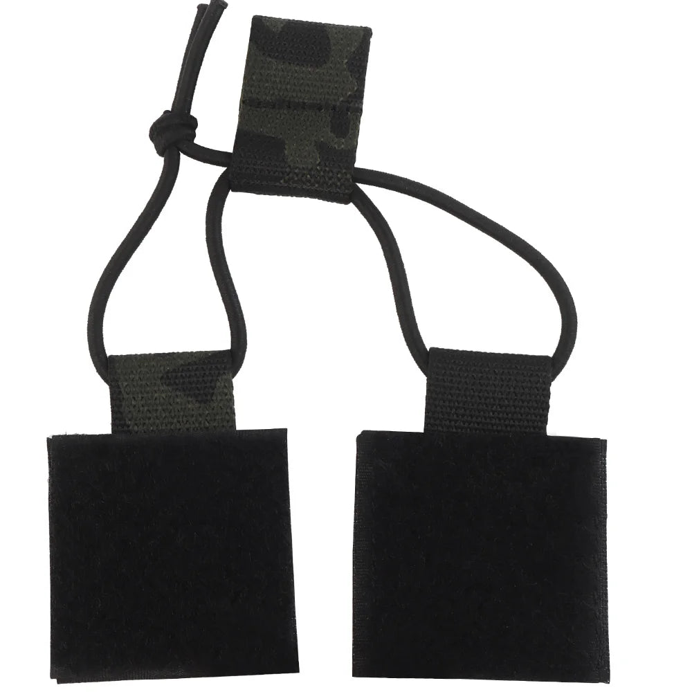 PHIDIAN Radio Fastener Chest Gear Hook and Loop Radio Hold Elastic Fastener Buckle Vest Accessory Elastic Strap