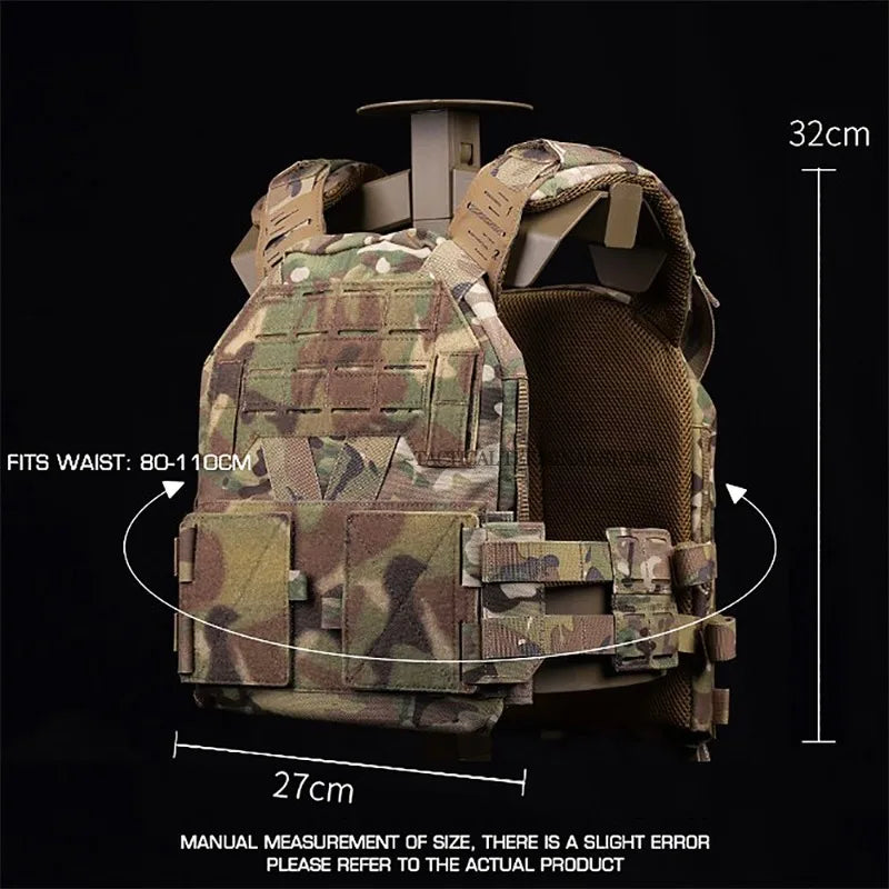 KZ Plate Carrier Hunting Equipment Low Profile Combat Body Armor MOLLE Quick Release Airsoft Lightweight Tactical Vest