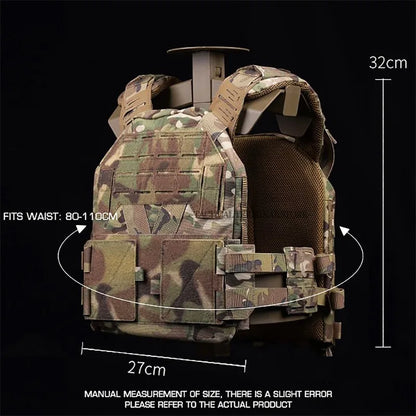 KZ Plate Carrier Hunting Equipment Low Profile Combat Body Armor MOLLE Quick Release Airsoft Lightweight Tactical Vest