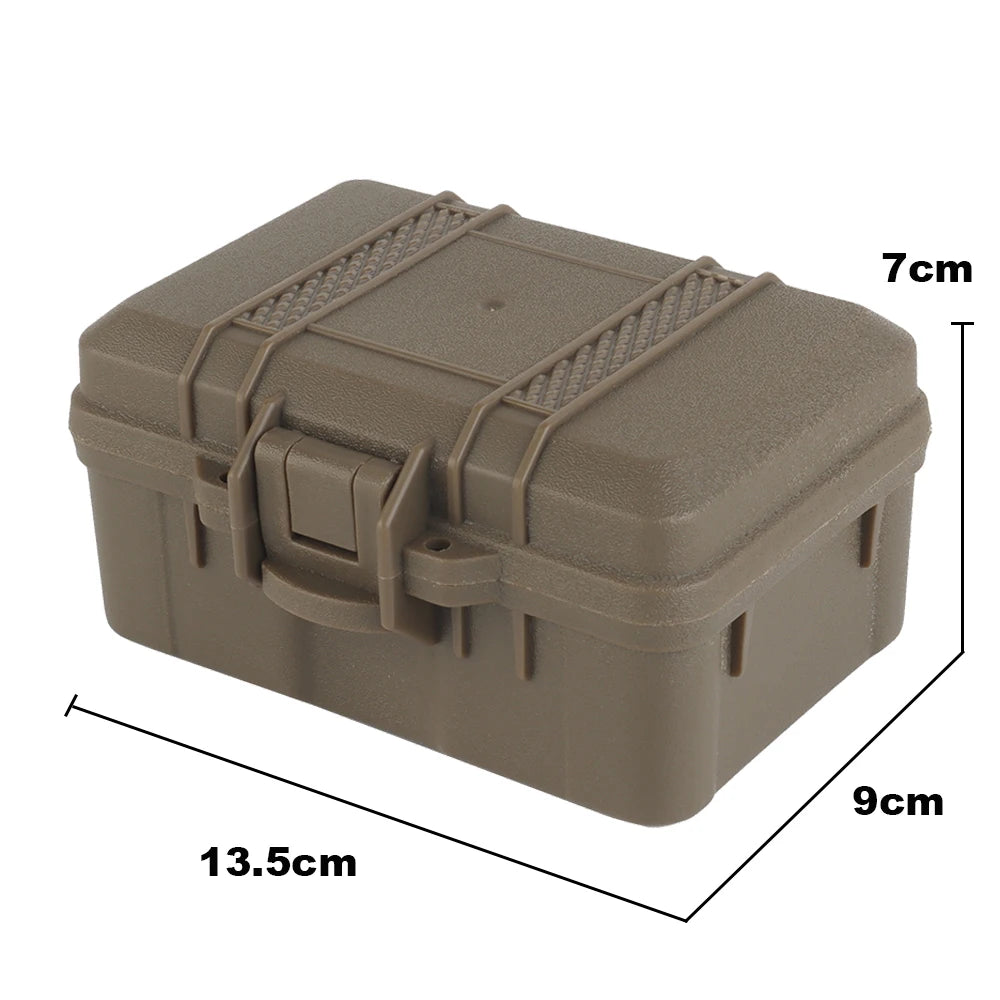 Tactical Camo Storage Box Valuable Item Hard Safety Case Multi Functional Tool Protection Boxs With Pre-cut Sponge Can Lockable