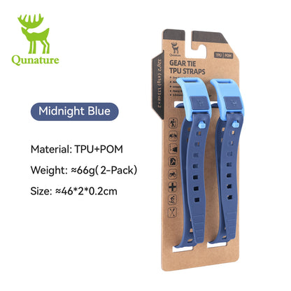 Qunature Cycling Outdoor Binding Strap  Multifunctional TPU Strap High Load Capacity Cargo Securing Bike Bag Water Bottle Holder