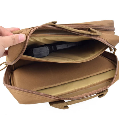 Tactical Hunting Pistol Portable Storage Dual Gun Bag Case Durable Waterproof Tool Bags With 600D Nylon And Soft Padding