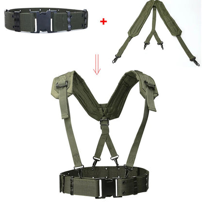 Outdoor Tactical Belt CS Army Fans Combat Belts Military Hunting Accessorios Y Belt Girdle Shoulder Chest Strap Tactico Military