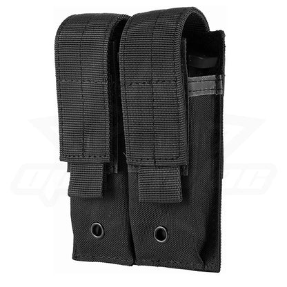 OPHIDIAN 9mm Magazine Pouch Single Double Magazine Pouch Outdoor Molle Open Top Magazine Pouch for  M1911 92F Flashlight Ba