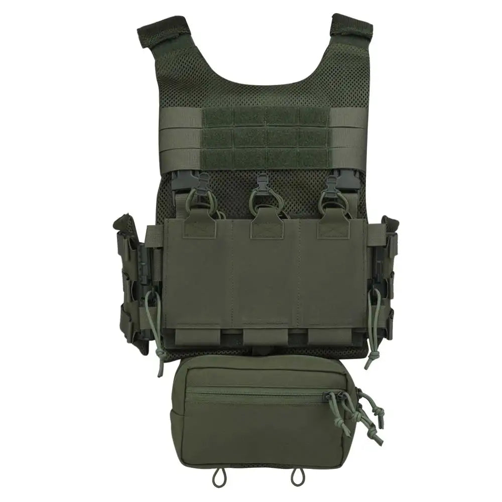 OTB Maritime Version LV119 Plate Carrier Set Lightweight Tactical Hunting Training Vest With Triple Mag Pouch Underbelly Bag