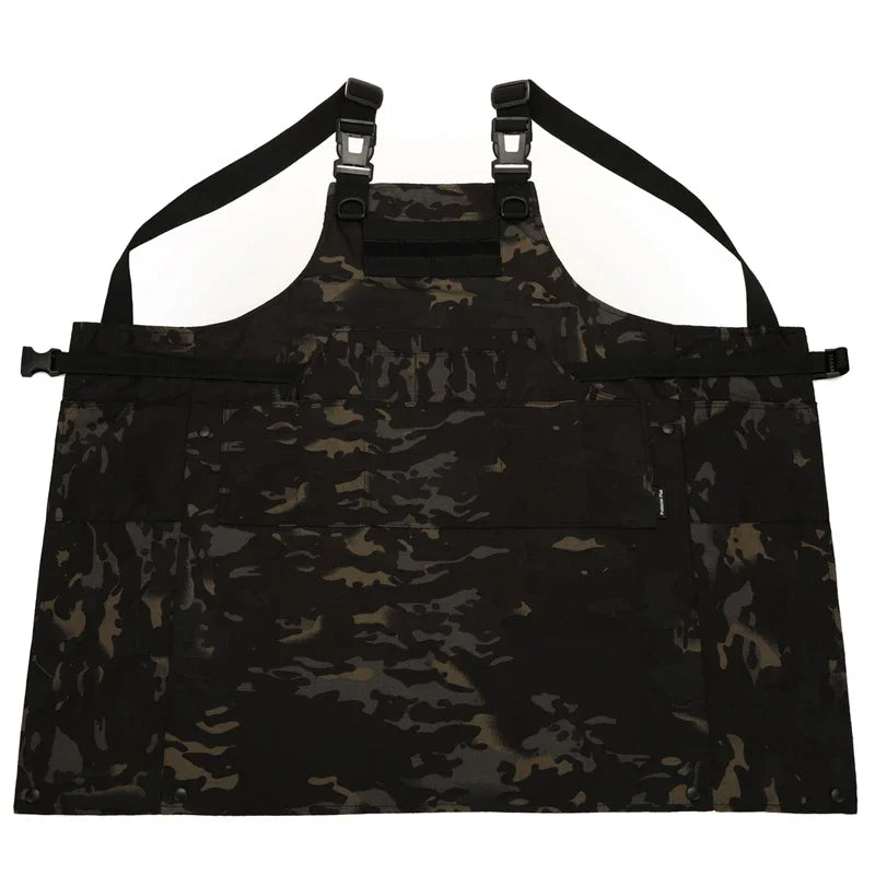 Tactical Vest Apron Men Women 12 Pockets Camouflage Work Apron Outdoor Clothes Accessories Camping Picnic Garden  Wear-resisting