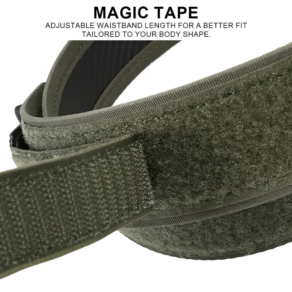 Quick Release Adjustable Tactical Inner Nylon Belt URL Outdoor Camping Hunting Hiking Airsoft Waist Strap SINAIRSOFT
