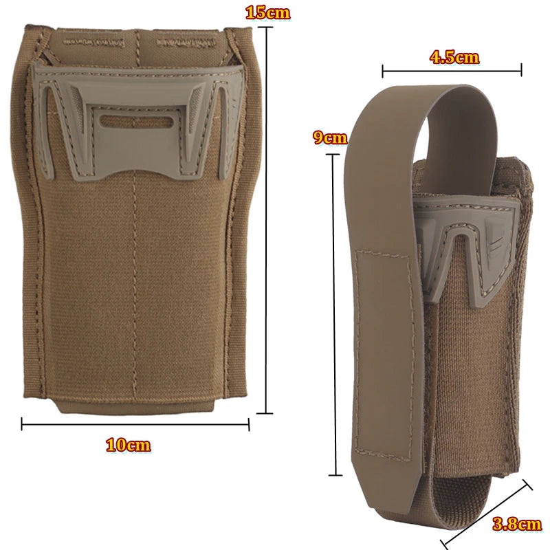 Tactical 5.56mm Single Mag Pouch MOLLE Quick Release Magazine Holder for AR15 M4 Airsoft Vest Plate Carrier Hunting Gear