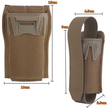 Tactical 5.56mm Single Mag Pouch MOLLE Quick Release Magazine Holder for AR15 M4 Airsoft Vest Plate Carrier Hunting Gear