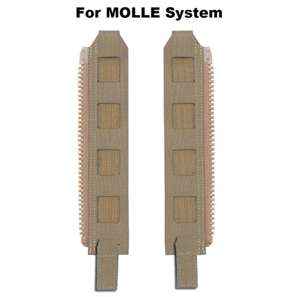 Tactical Ferro Style Back Panel Zipper Extension MOLLE Adapter 10# for Hunting Airsoft Vest Plate Carrier FCPC Backpack Panels