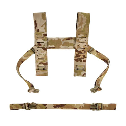 Airsoft Chest Rig SS Fat Strap Mk4 Tactical vest H-harness Belt gear MK5 34A Chest Hanger Multicam Laser Cut Shoulder Strap