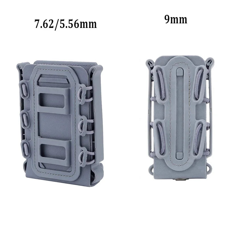 2PCS/Set Molle Magazine Pouch 5.56 7.62 9mm Mag Holster Rifle Pistol Magaizne Case Holder for AR15 M4 AK Glock 17 M9 Universal
