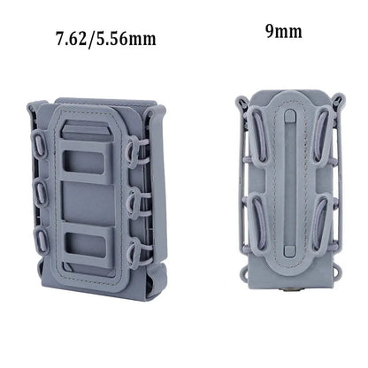 2PCS/Set Molle Magazine Pouch 5.56 7.62 9mm Mag Holster Rifle Pistol Magaizne Case Holder for AR15 M4 AK Glock 17 M9 Universal