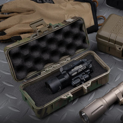 Tactical Camo Storage Box Valuable Item Hard Safety Case Multi Functional Tool Protection Boxs With Pre-cut Sponge Can Lockable