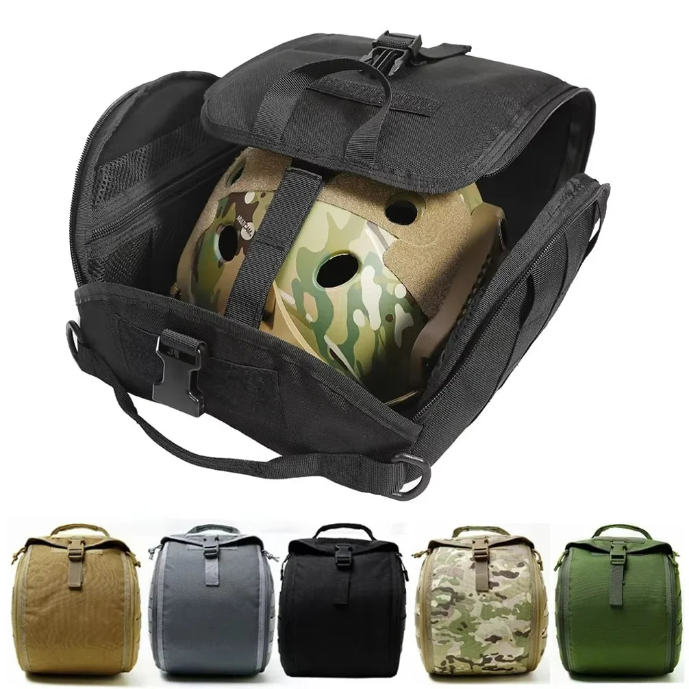 Tactical Helmet Bag MOLLE Mount Multi-Purpose Outdoor Sports Hunting Combat Training Airsoft Fast Helmet Storage Carrying Pouch