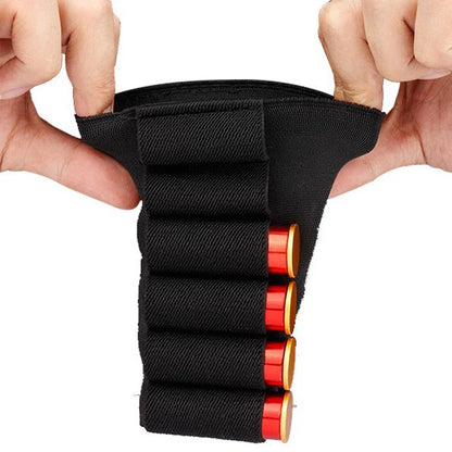 Tactical Buttstock 8 Rounds Shotgun Shell Holder Bandolier 12/20 Gauge Ammo Carrier Airsoft Rifle Hunting Accessorie