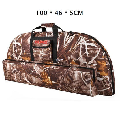 95CM/100CM/115CM Tactical Bow Bag Hunting Bow Case Soft Bow Case Compound Bow Carry Bag with Arrow Pocket Bow Storage Bag