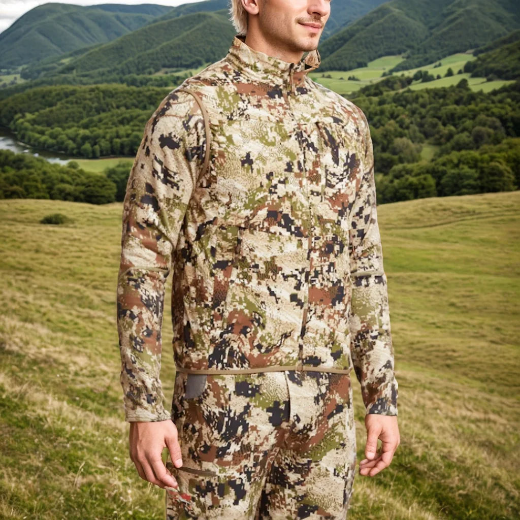Men's High Quality Camouflage Fishing Vest Fall Winter Hunting Ambient 100 Vest for Outdoor Activities