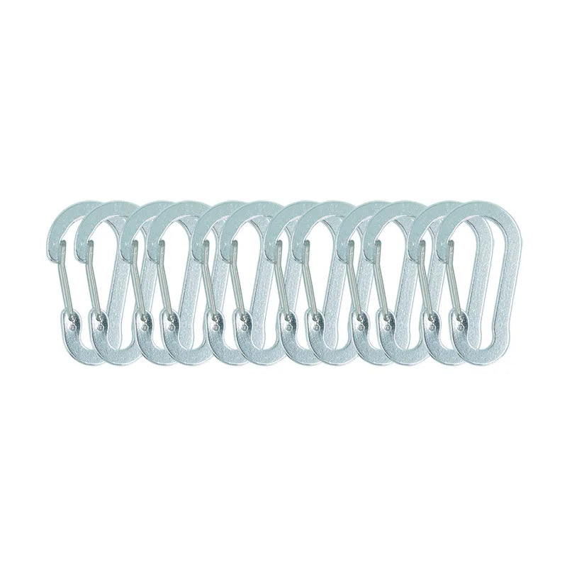 12PCS Carabiner Clip Set Tourist Small Hooks Outdoor Fishing Camping Cycling Hiking Multi Tool Keychain Buckle Karabiners