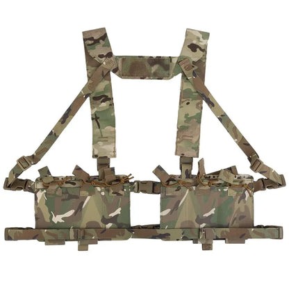 Tactical Vest Alpha Chest Rig SS Style MOLLE Modular Quick Release 34 Split Chassis Militar Magazine Pouch Airsoft Equipment