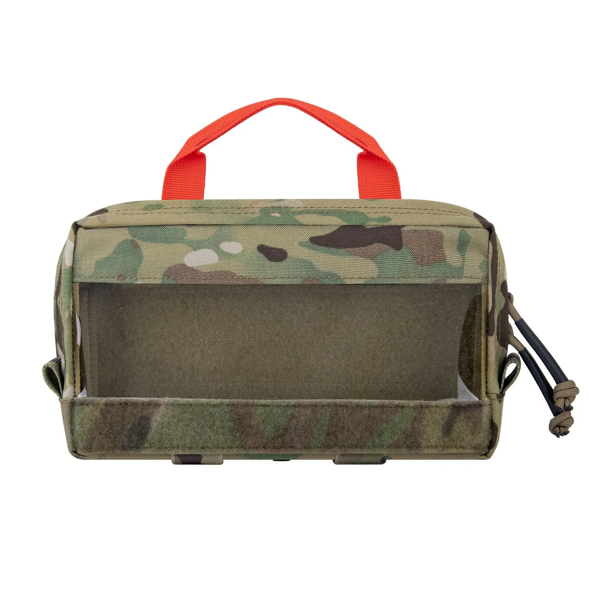 KRYDEX Tactical Large / Small Clear Top Insert Pouch Travel Camping Organizer Storage Hook & Loop Bag for D3 Tactical Backpack