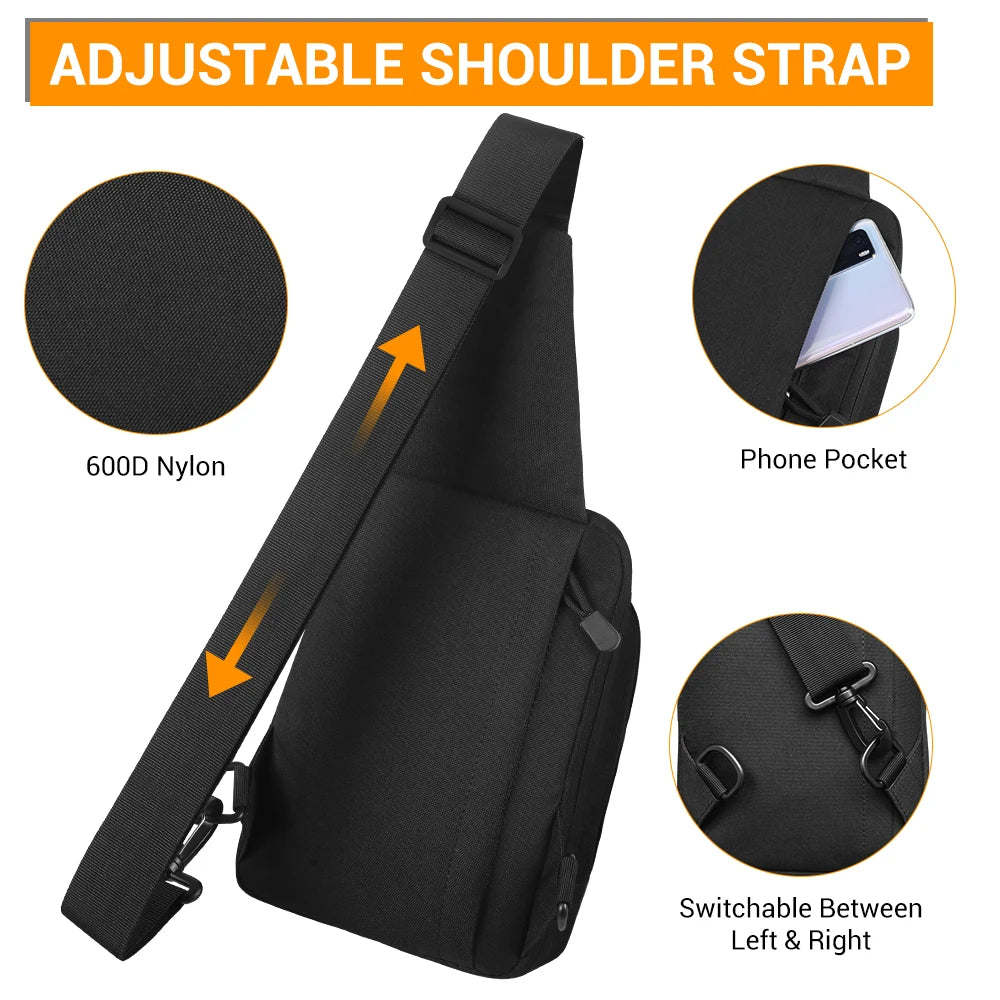 Concealed Carry Gun Bag Pistol Handgun Holster Outdoor Hunting Bag Crossbody Shoulder Pouch Chest Bag EDC Tools Storage Pouch