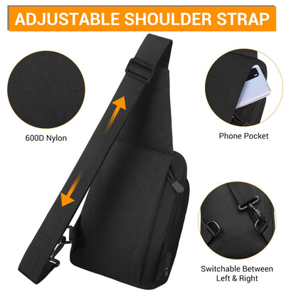 Concealed Carry Gun Bag Pistol Handgun Holster Outdoor Hunting Bag Crossbody Shoulder Pouch Chest Bag EDC Tools Storage Pouch