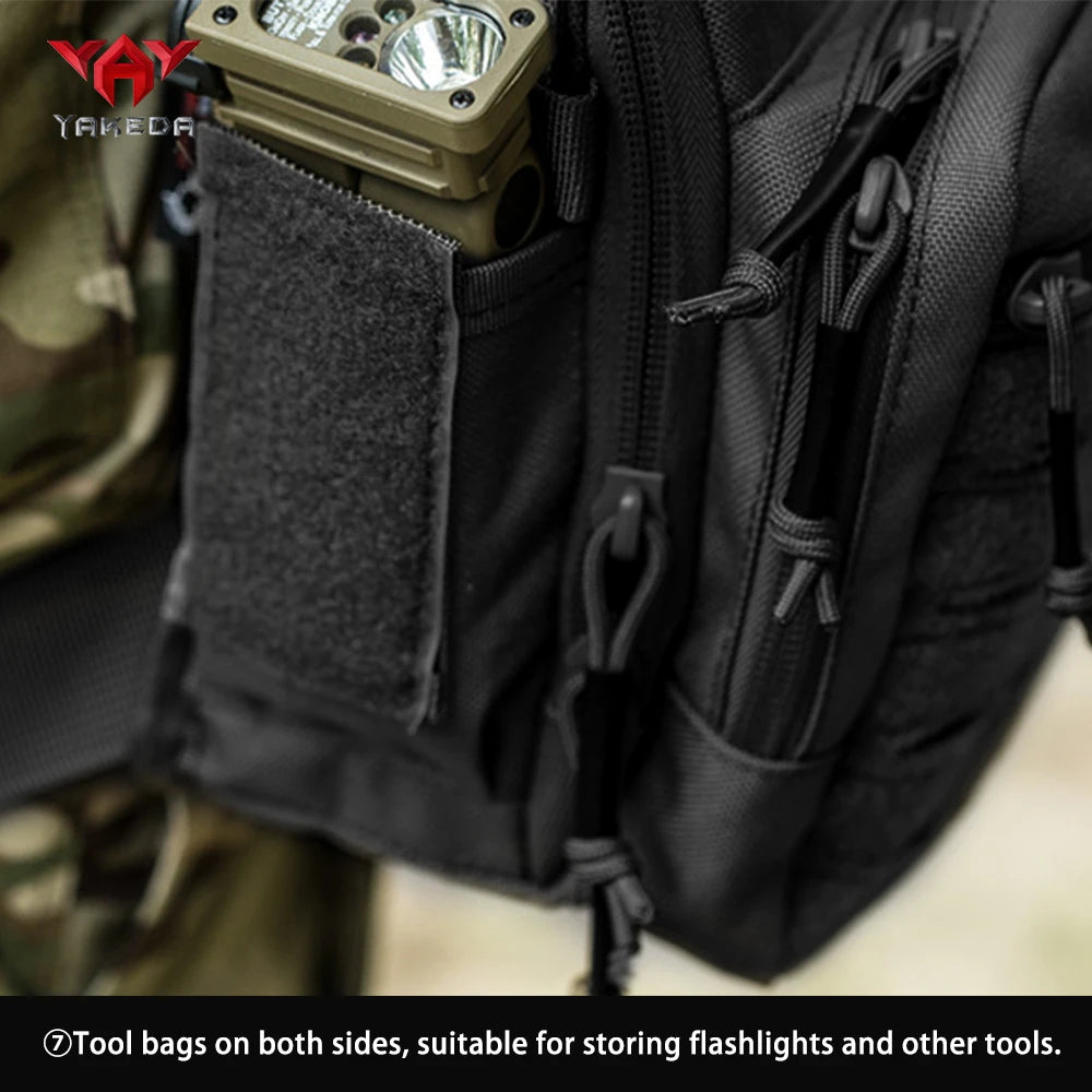 YAKEDA Outdoor Large Capacity Leg Bag with Dual External Pockets, Multi-Space Storage Bag for Camping and Hiking