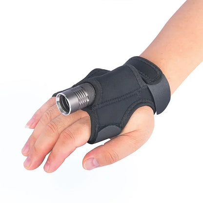 1PC Scuba Diving LED Flashlight Holder Light Wrist Arm Mount Strap Outdoor Underwater Hands Free Glove Illumination Accessories