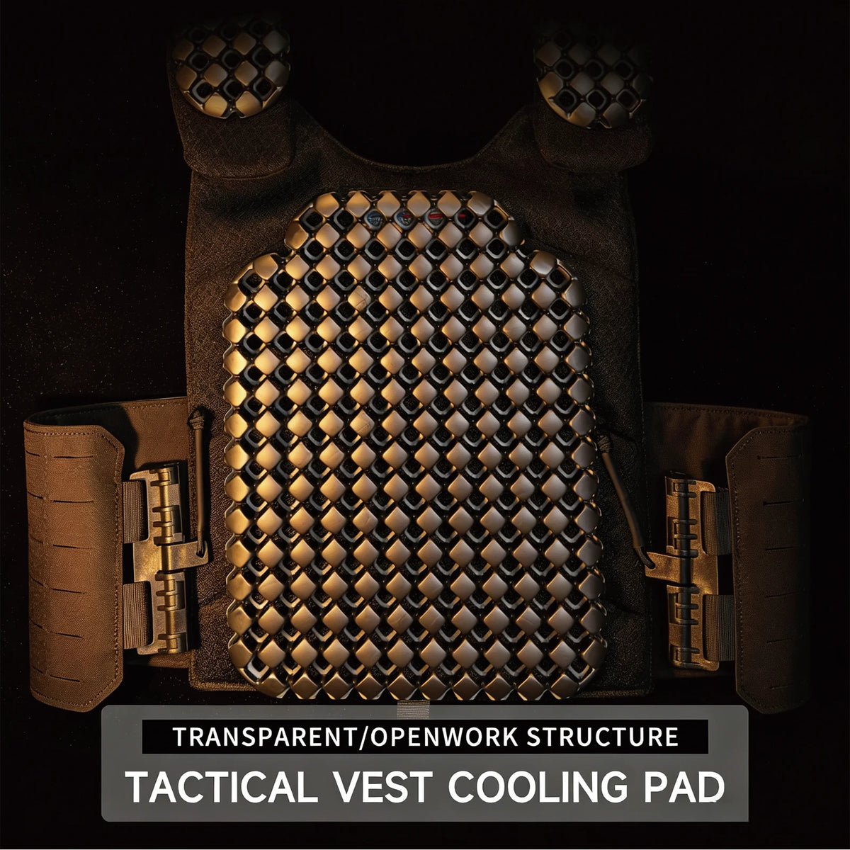 Tactical Vest Universal Heat Dissipation Board 3D Breathable Pad, Sweat Wicking and Stress Reducing Shoulder Pad, Backpack Liner