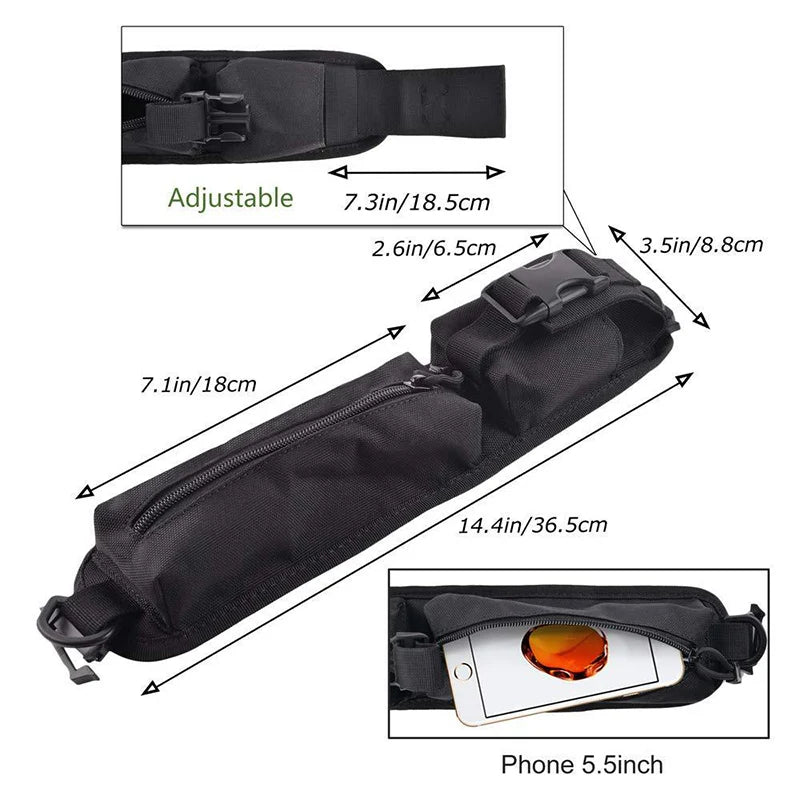 Tactical Backpack Shoulder Strap Sundries Flashlight Pouch Molle Key Pouch Outdoor Camping Hunting Accessories Pack EDC Tool Bag
