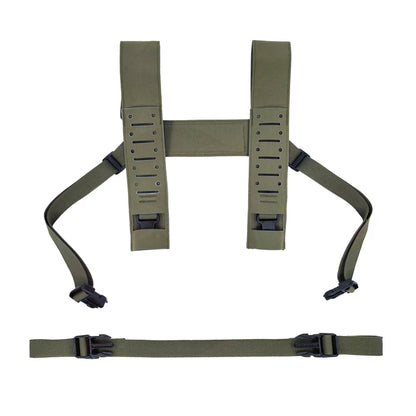Multicam SS MK4 Laser Cut H-Strap Tactical Chest Strap MK4 MK5 34A Chest Hanging Shoulder Strap Airsoft Chest Rig Gear