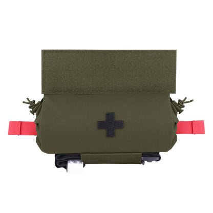 KRYDEX Tactical First AID Trauma Pouch Roll Up Medic Pouch EMT IFAK Dangler Drop Dump Pouch for Vest Chest Rig