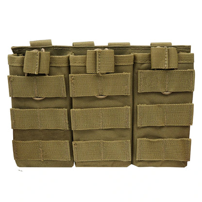 1000D Nylon Magazine Pouch Single Double Triple AR15 M4 5.56 AK 7.62 Holster Molle Airsoft Color Elastic Magnetic Carrier