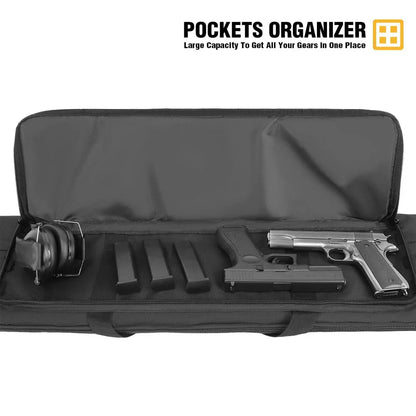100/120cm Rifle Gun Bag Soft Rifle Case Shotgun Storage Bag Gun Carrier Pouch Outdoor Hunting Bag with Backpack Straps
