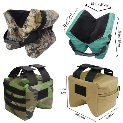 Durable Un-Filled Shooting Rest Bag Target Stand Large Size Sand Bag Bench for Hunting Photography Versatile Support Sandbag
