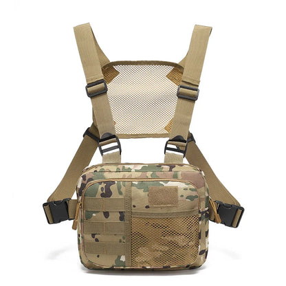 Multi-function Tactical Vest Unisex Chest Rig Bag Fashion Men's Hip-hop Streetwear Chest Bags Waterproof Oxford Sport Backpack