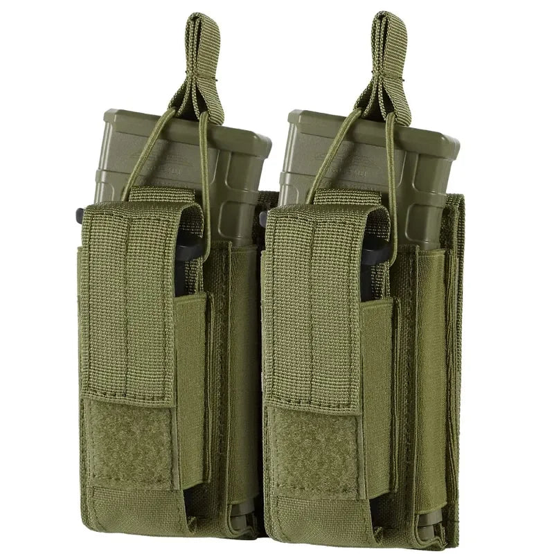Molle Magazine Pouch Holder Open Top Single Double Triple Rifle Pistol Mag Carrier for M4 M16 AK AR M1911 9mm