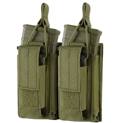Molle Magazine Pouch Holder Open Top Single Double Triple Rifle Pistol Mag Carrier for M4 M16 AK AR M1911 9mm