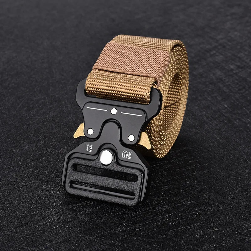 Men's Belt Outdoor Hunting Multi Function Combat Survival 120cm  Canvas For Nylon Male Luxury