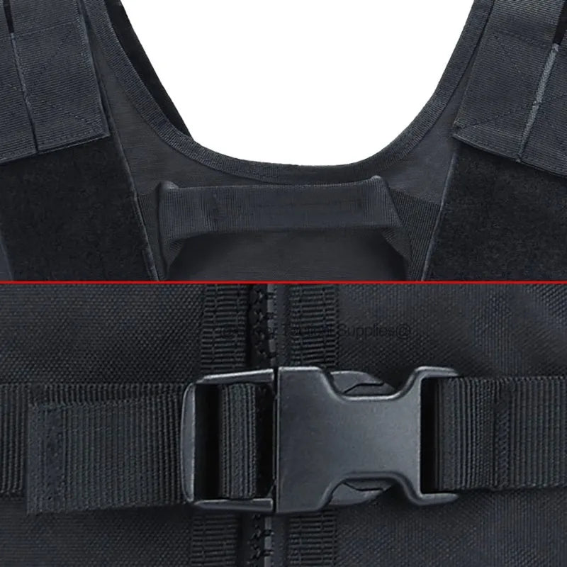 Adjustable Tactical Vest Field Hiking Load Carrier Hunting Vests Airsoft Molle Gear Security Guard Suit Breathable Sport Clothes