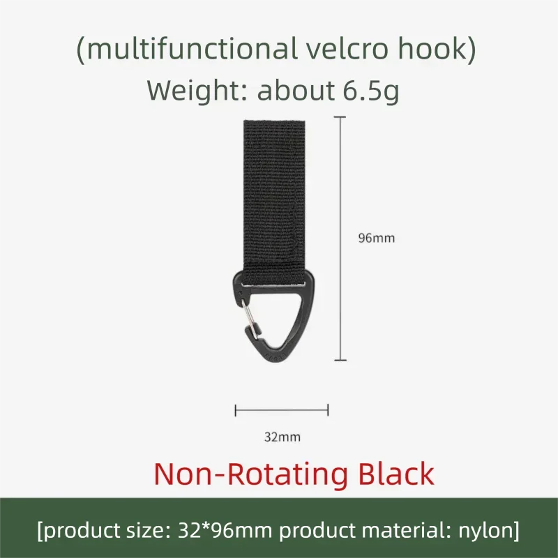 Outdoor Nylon Carabiner Key Hook MOLLE Webbing Buckle Belt Buckle Hanging Camping Climbing Backpack Accessories XKHWGJ02