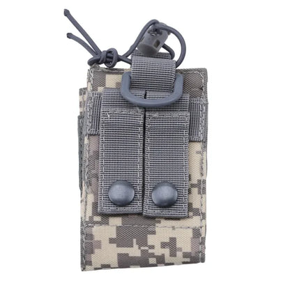 Durable Molle Radio Walkie Talkie Holder Interphone Hanging Bag Pocket For Hunting Camping Hiking Outdoor Activities Use