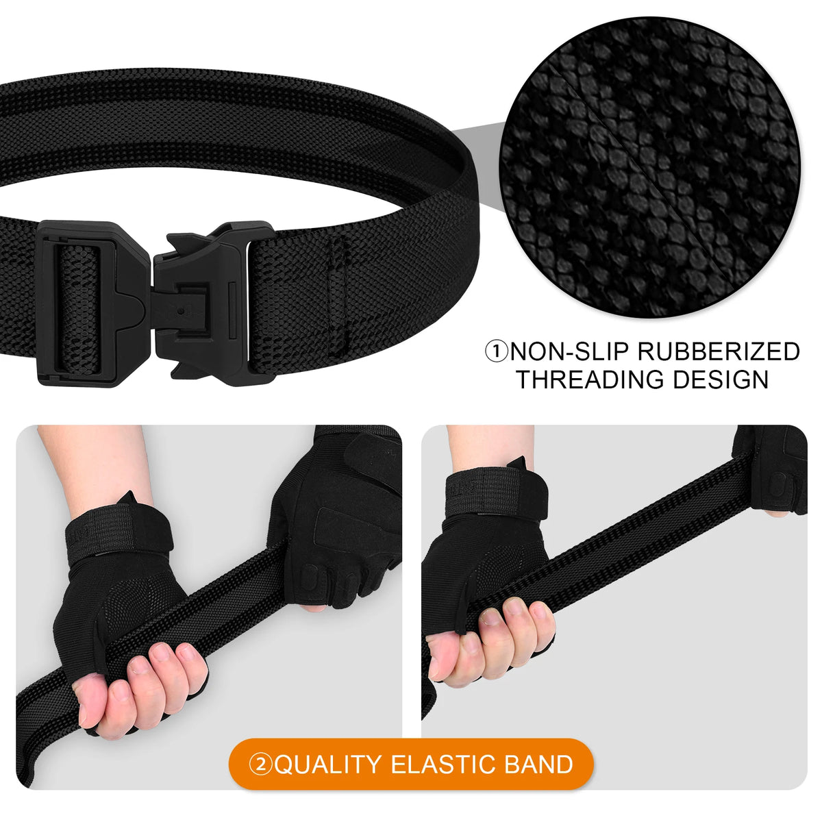 KRYDEX Tactical Leg Strap Magnet Quick Release Buckle 1.5" Elastic Thigh Strap Drop Holster