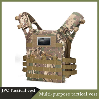 Nylon Tactical Vest Body Armor Hunting Carrier Airsoft Accessories Combat MOLLE Camo Vests