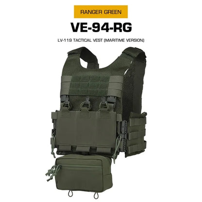 WOSPORT Outdoor Hunting Vest LV-119 Camouflage Tactical Vest Water Edition Inner Storage Bag External Buckle Back Expansion