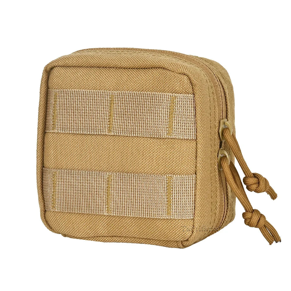 Tactical EDC Micro Molle Utility Pouch Mini Knife Compass Flashlight Card Storage Bag Waist Belt Outdoor Hiking Camping Hunting