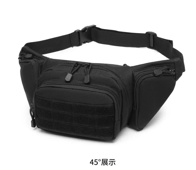 Multifunctional Tactical Waist Bag Outdoor Cycling Storage Pack Portable Concealed Molle Waist Pouch Tactical Accessory Utility