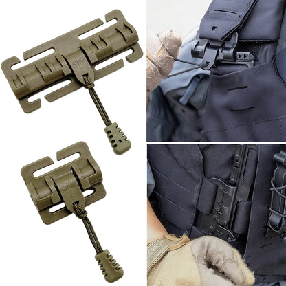 Tacticals Vest Quick Release Buckle Shoulder Webbing MOLLE  Side Belt Install Adapter Set Airsoft Vest Hunting Vest Accessories